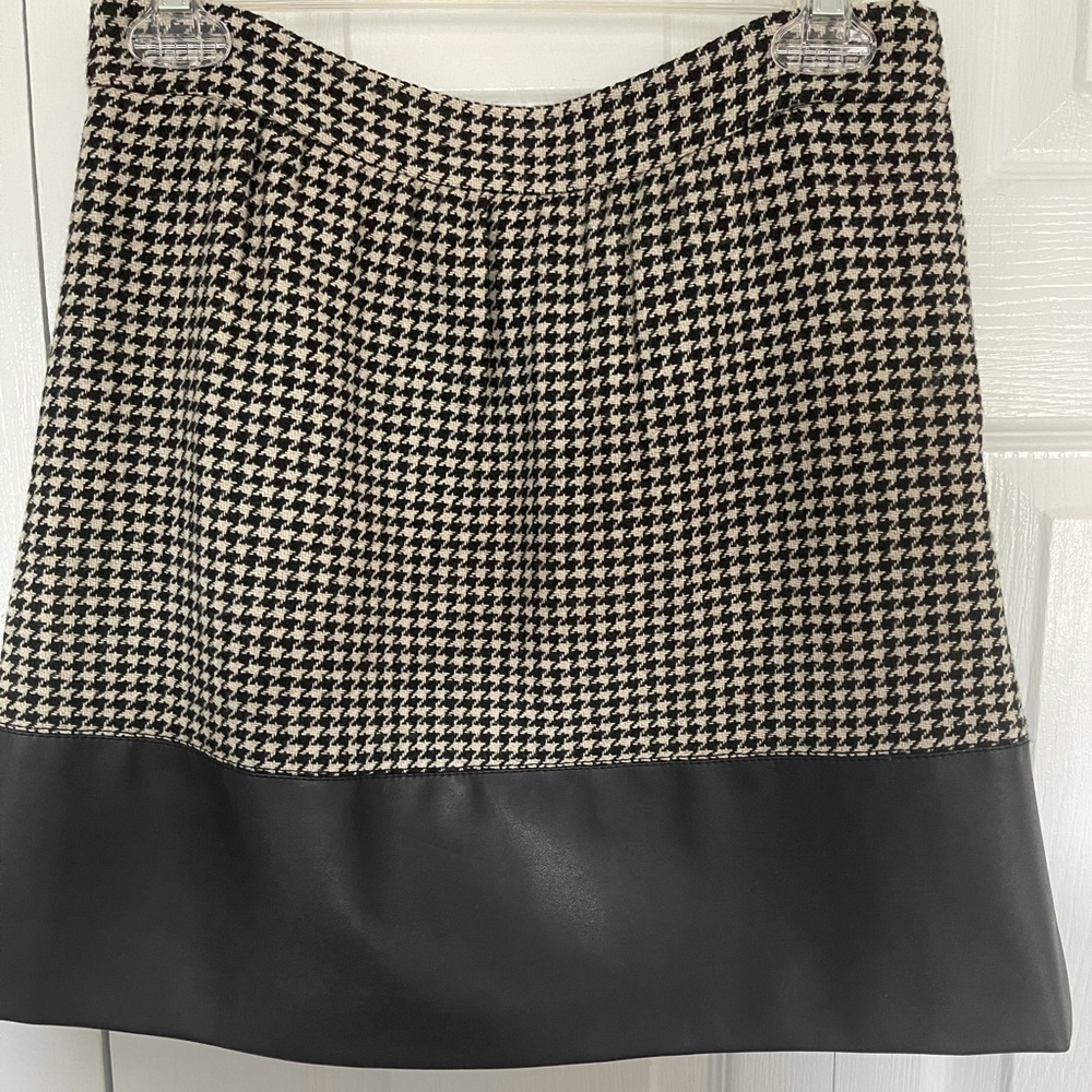 J.Crew Houndstooth mini skirt